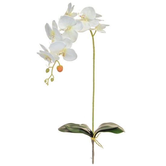 Artificial Phalaenopsis Orchids Plant White without Pot Artificial